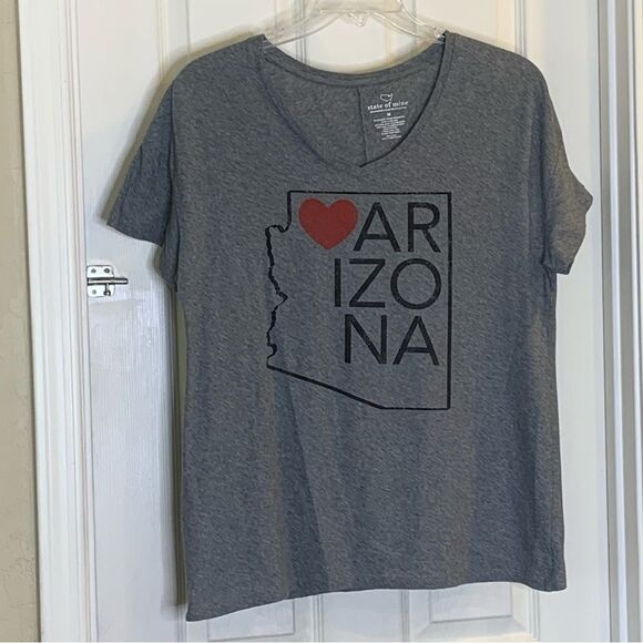 Arizona State of Mine Heart Logo Tee Gray Size Medium - Picture 3 of 7